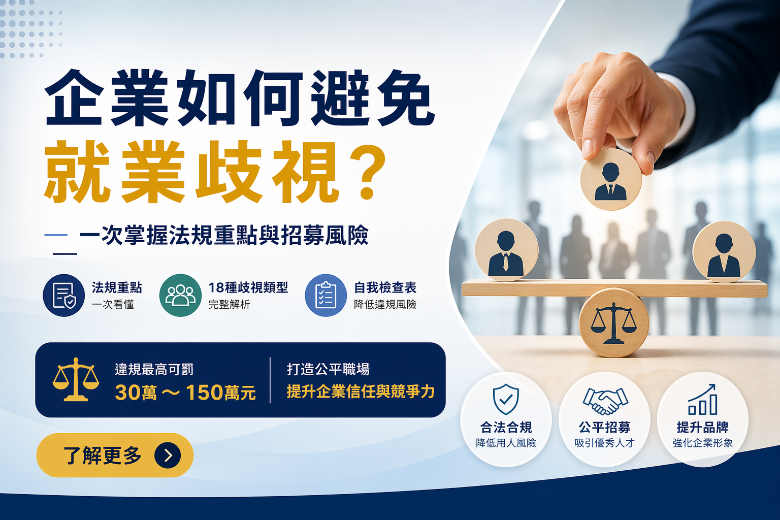 就業服務法第5條完整解析：企業招募歧視風險與違規案例