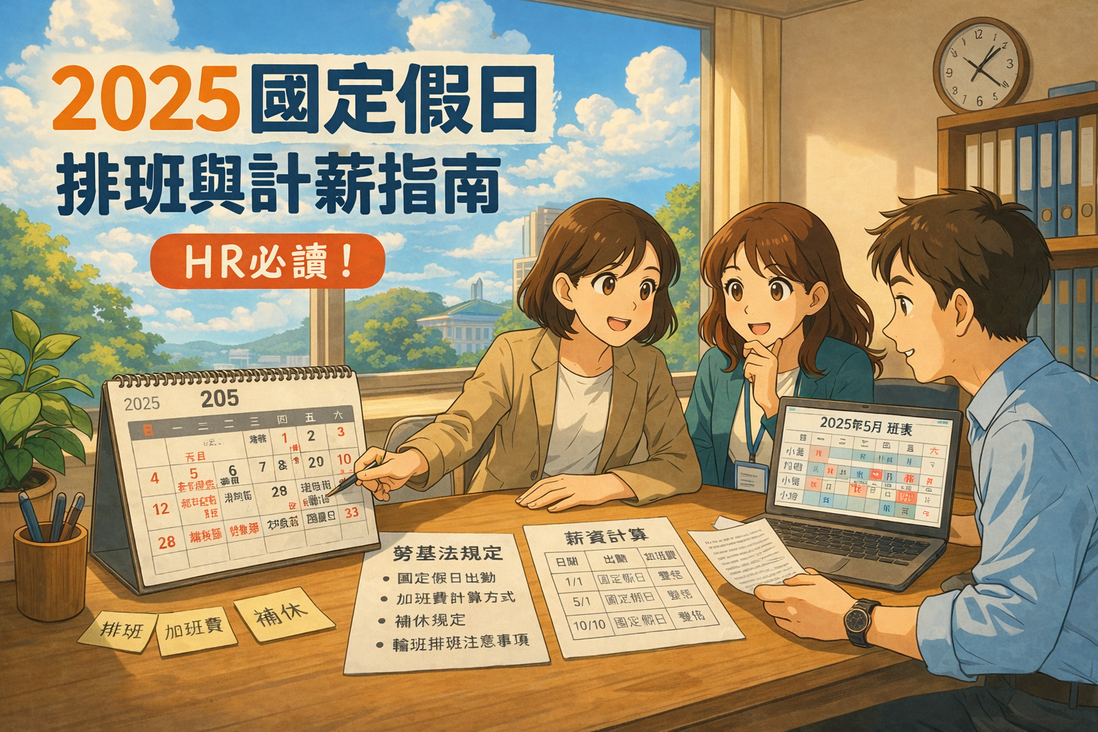 2025國定假日排班與計薪指南：HR必讀！