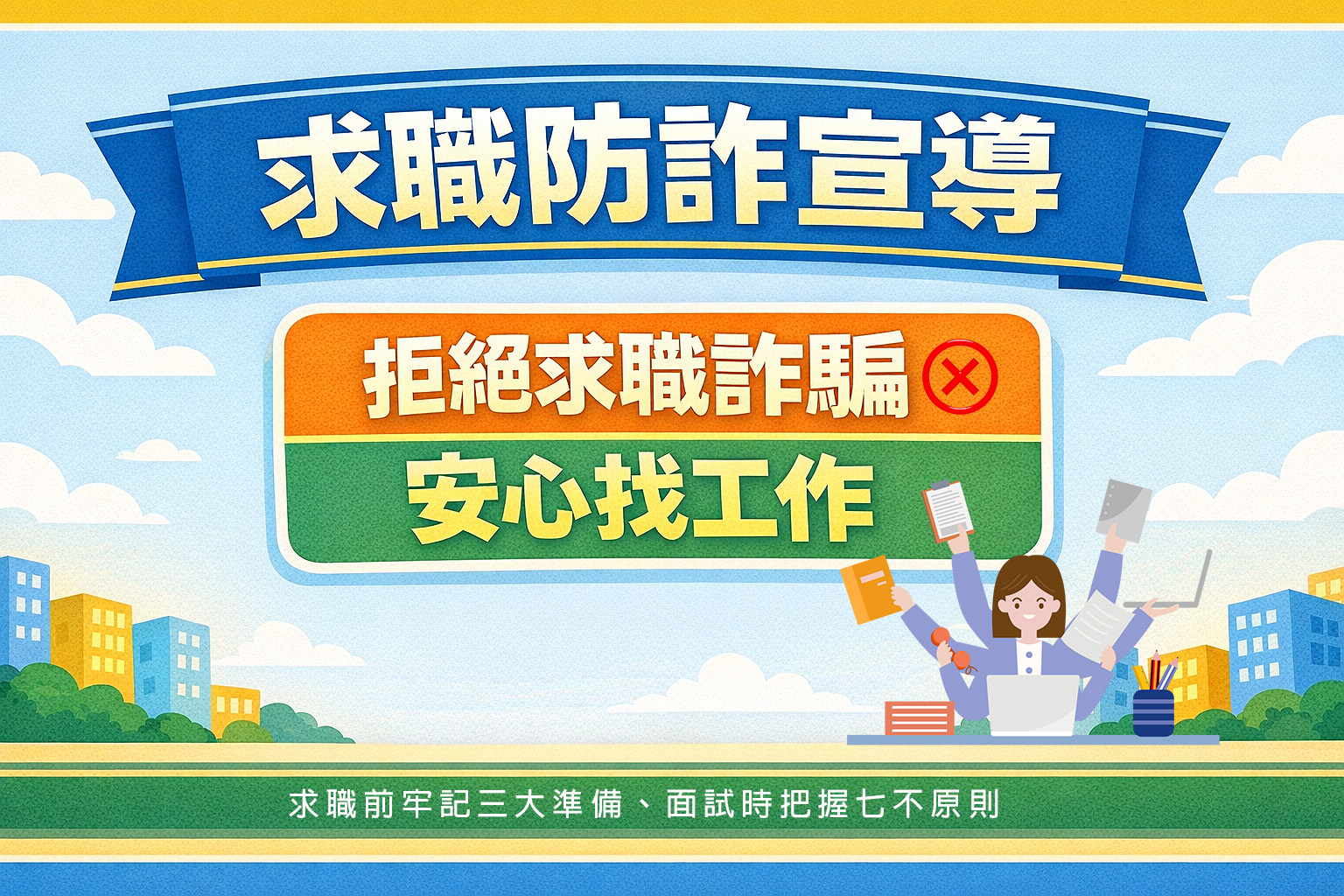 社會青年必讀！拒絕求職詐騙 ，安心找工作