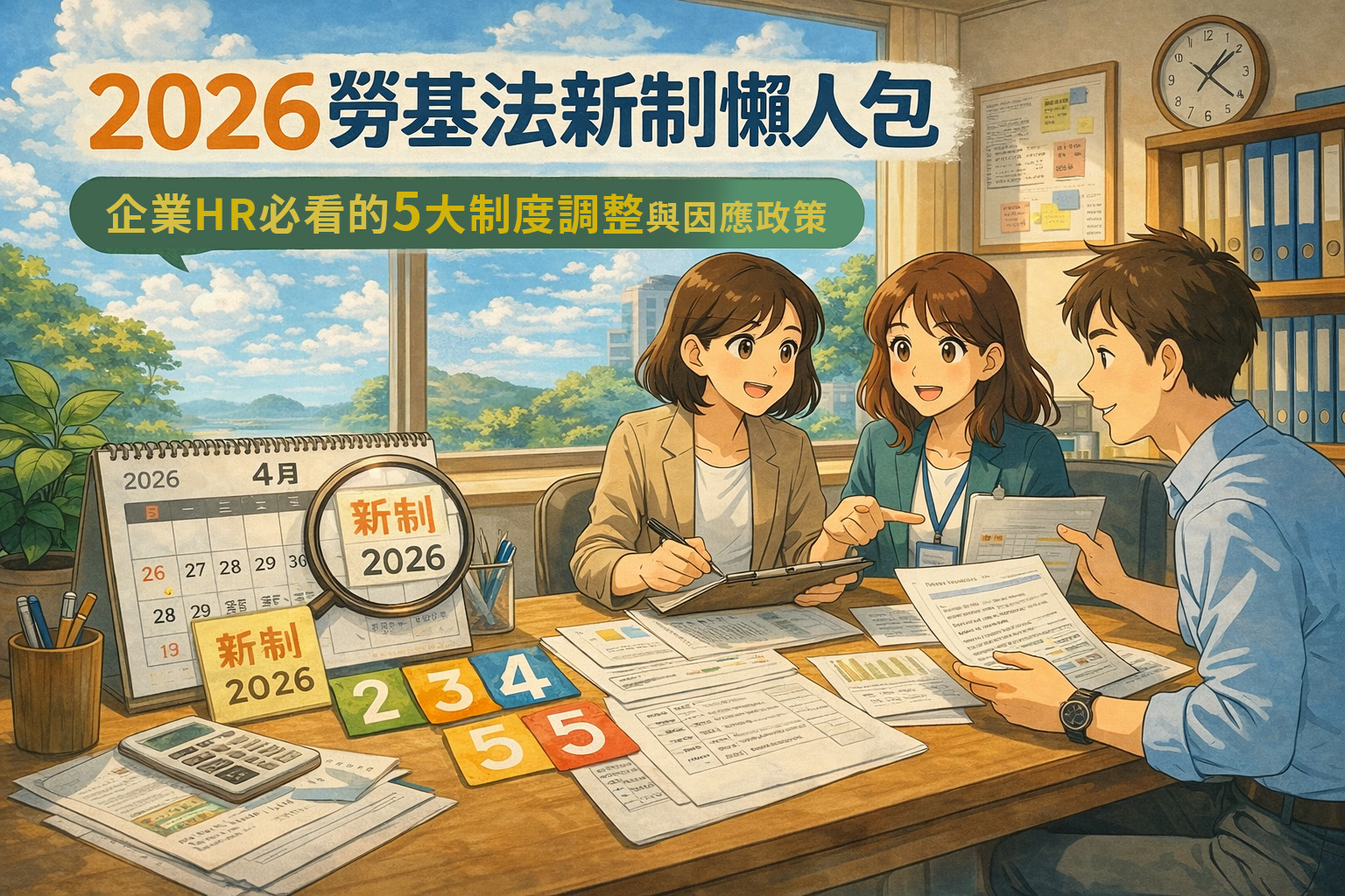 2026 勞基法新制懶人包｜企業 HR 必看的 5 大制度調整與因應對策