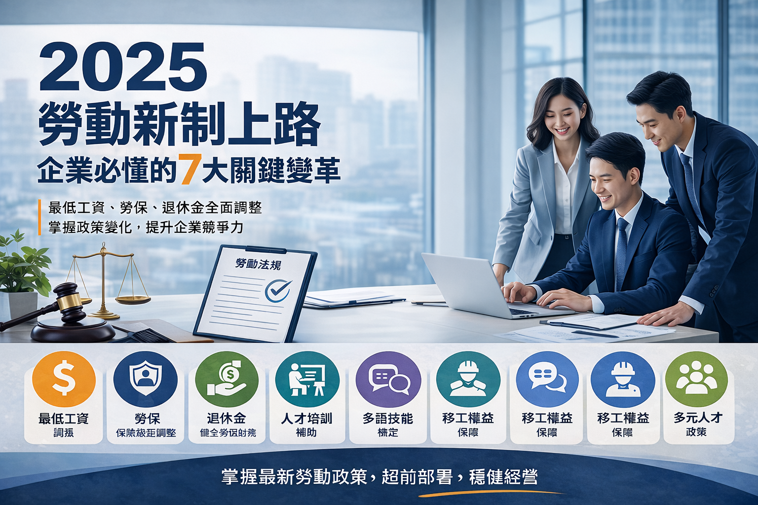 勞動新制上路！保障權益七大改變，助企業與勞工共創新局