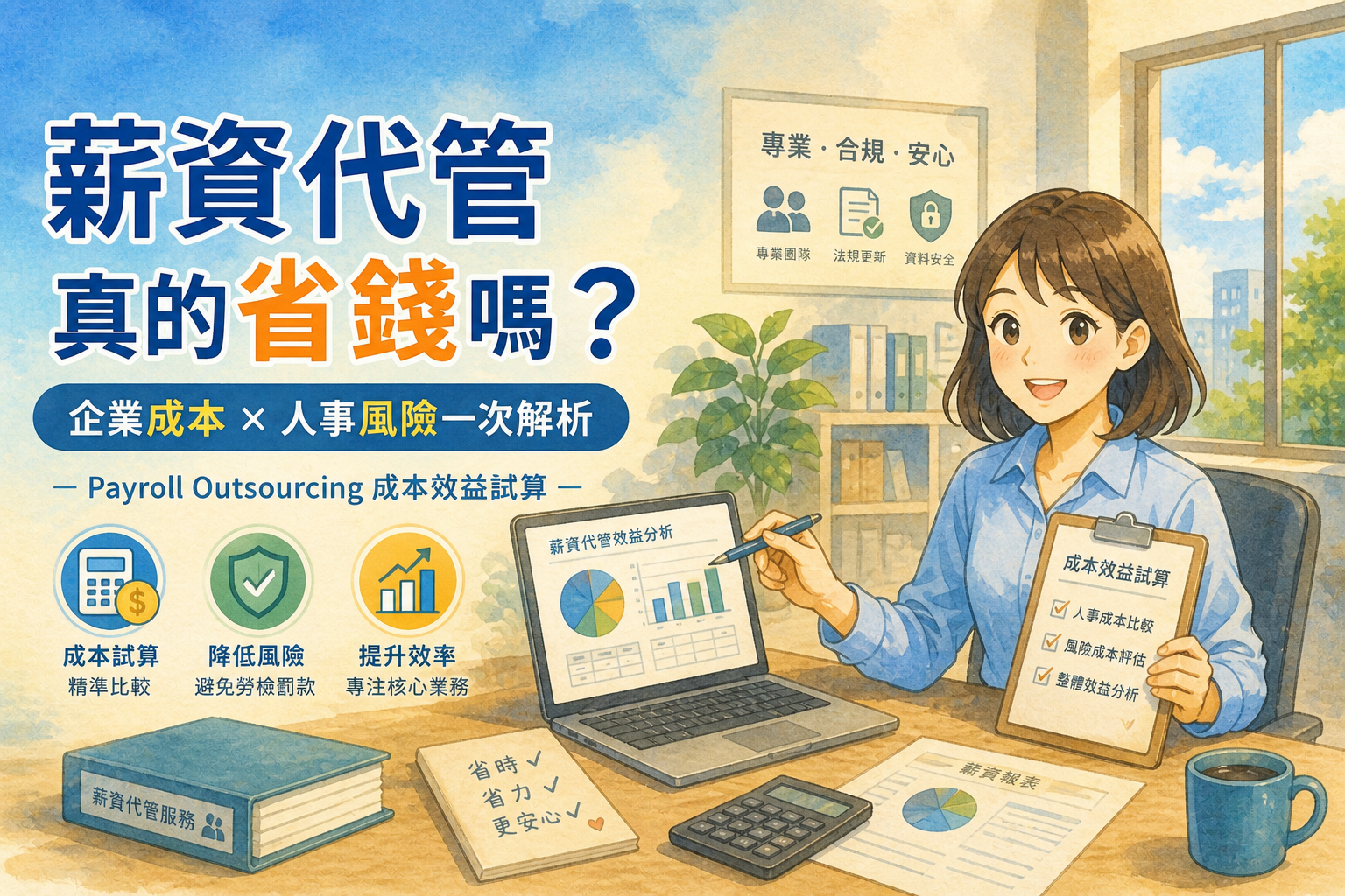 薪資代管（Payroll Outsourcing）真的省錢嗎？企業成本效益試算與風險解析