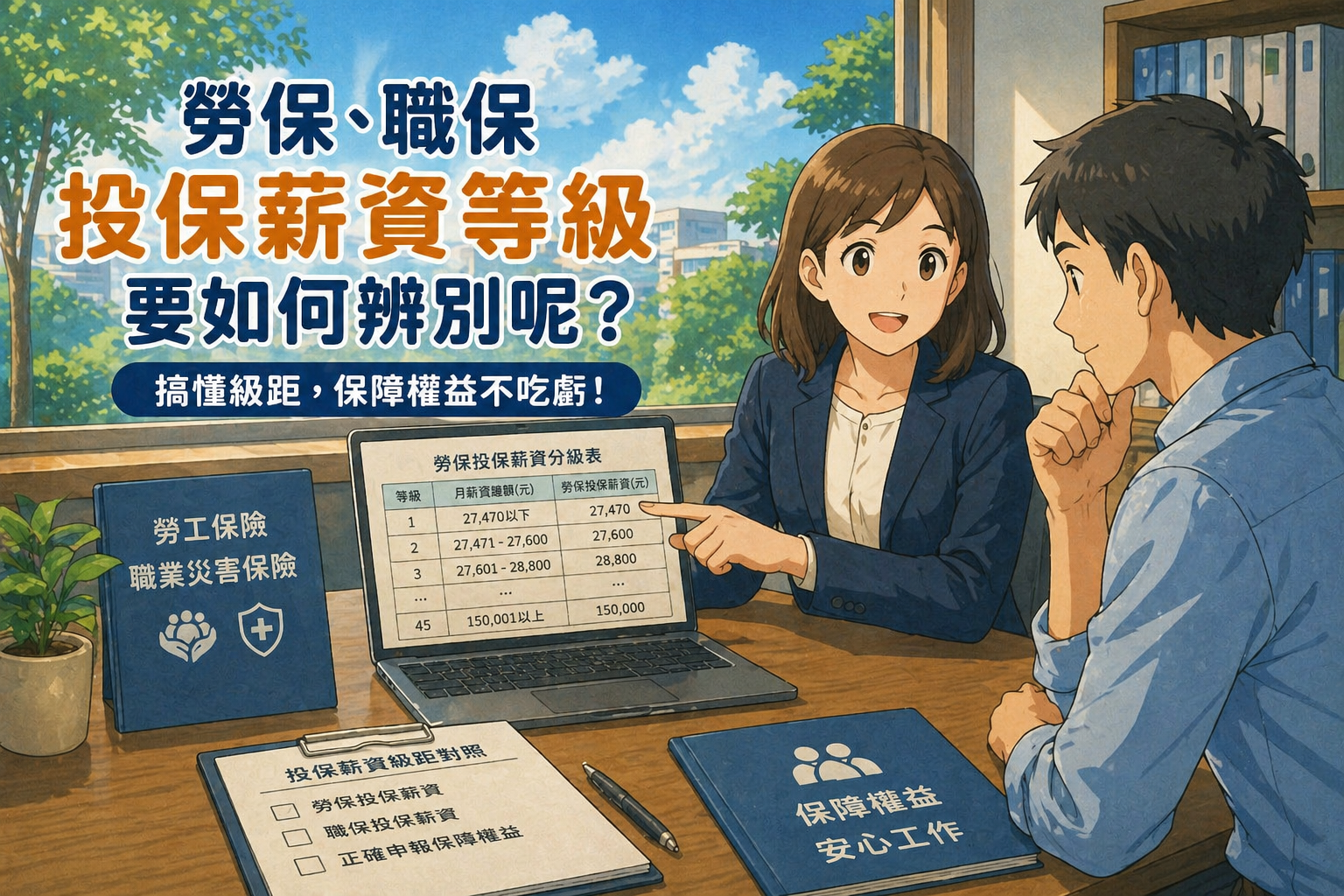 勞保、職保投保薪資等級要如何辨別呢？
