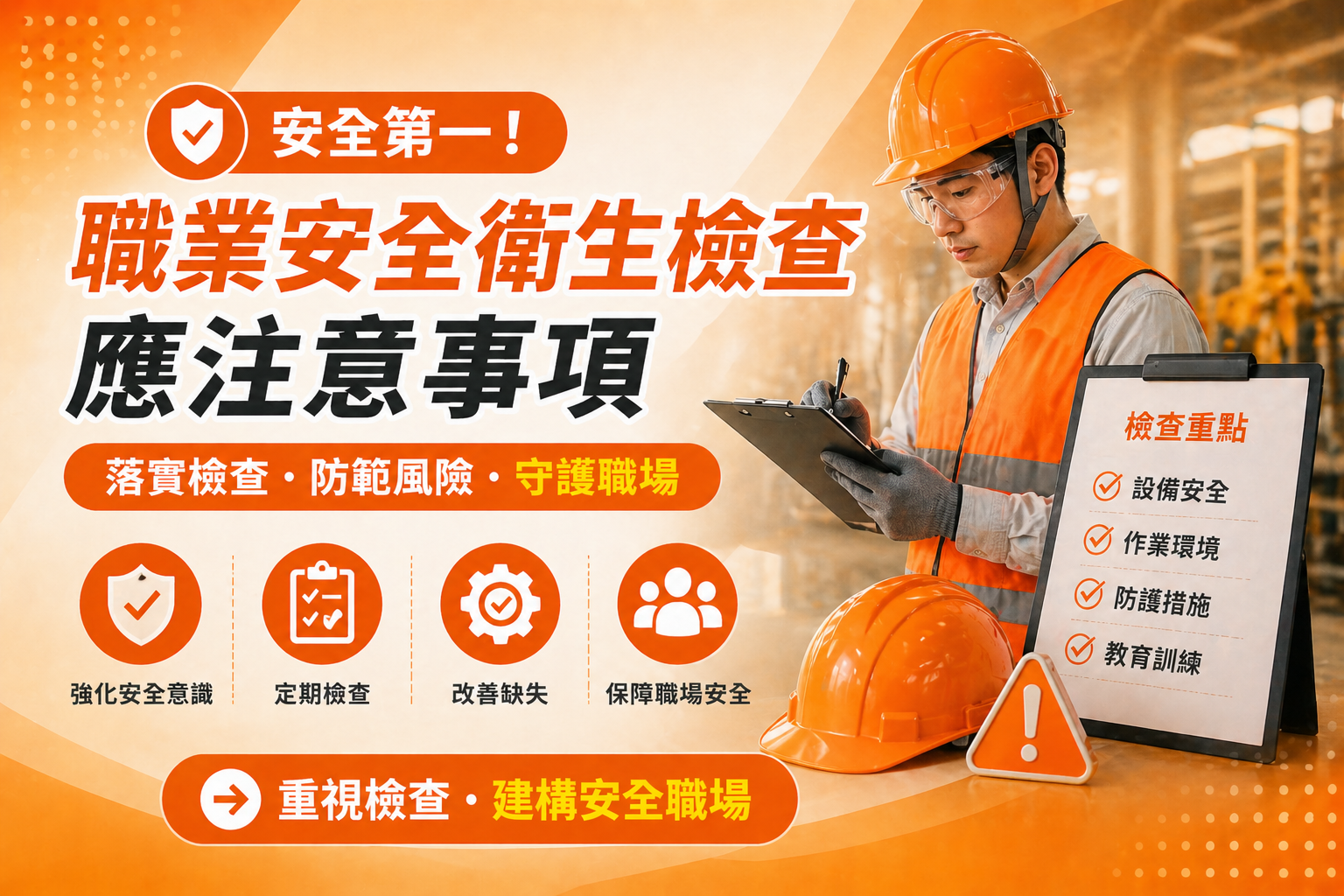 ⛑️ 職安宣導—地震頻繁，工地自主檢查要加強