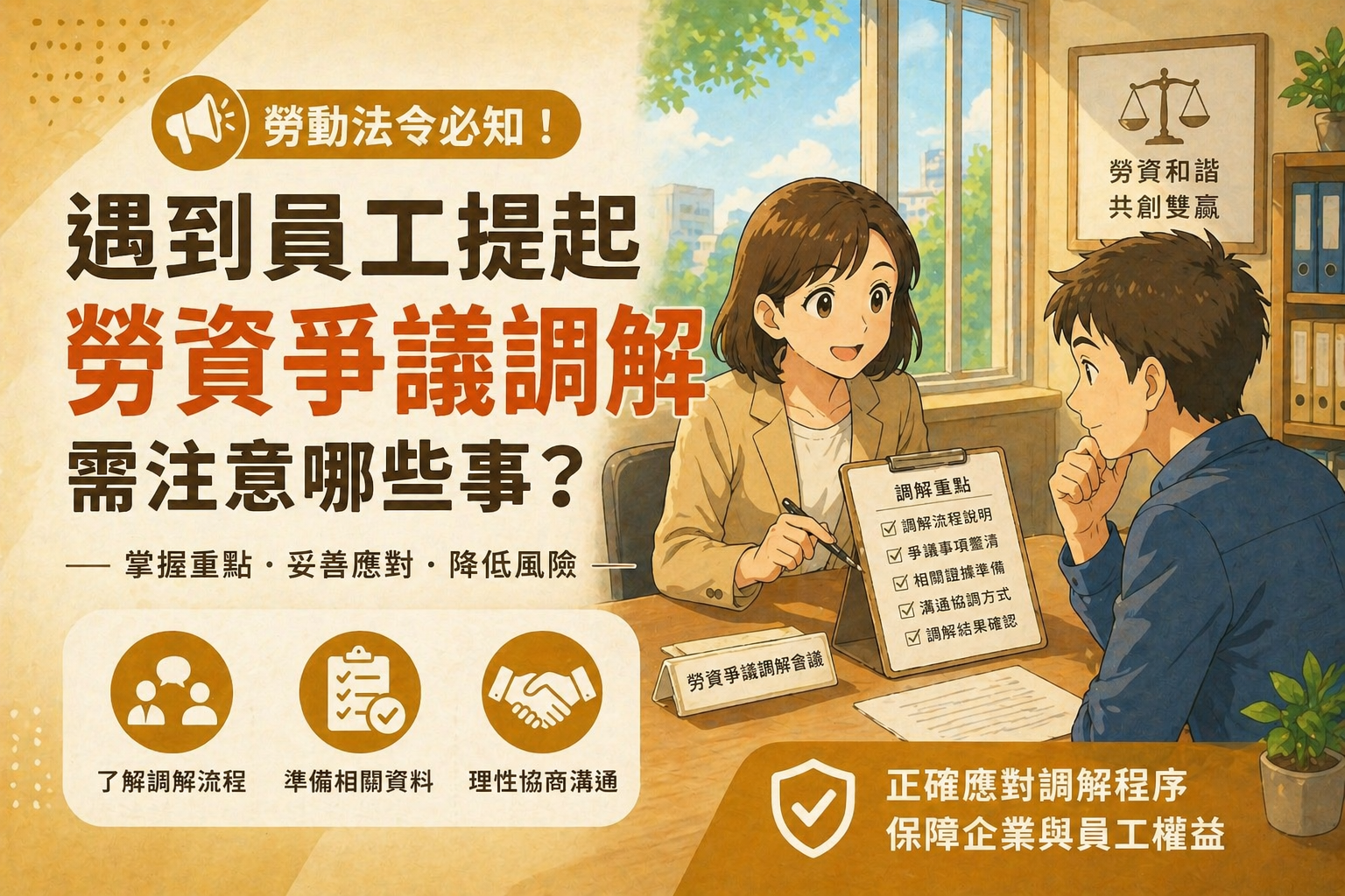 展燁人資-遇到員工提起勞資爭議調解需注意哪些事？